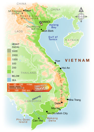 maps of vietnam