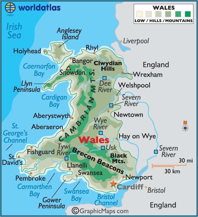 wales map