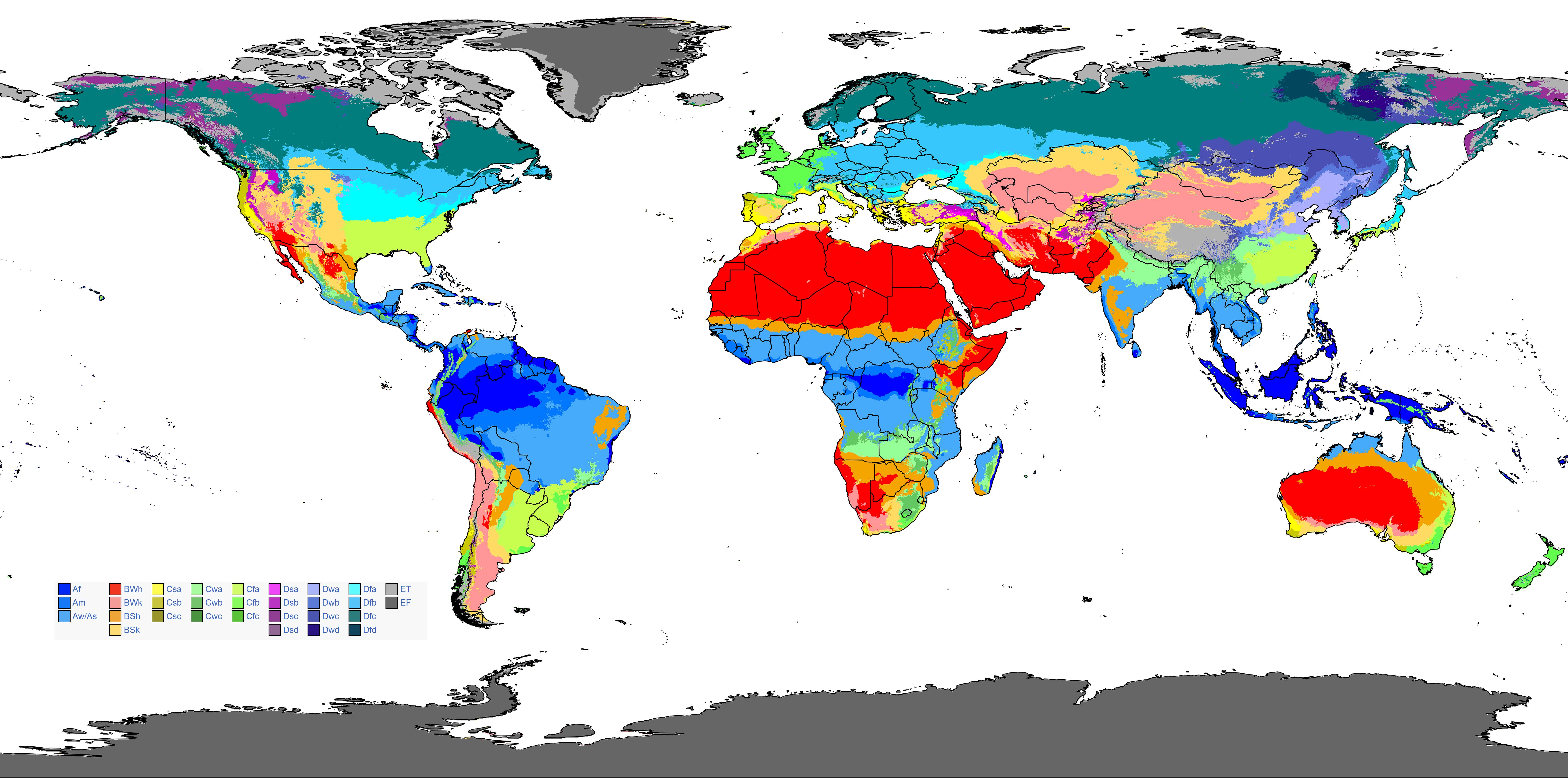 World Climate Map