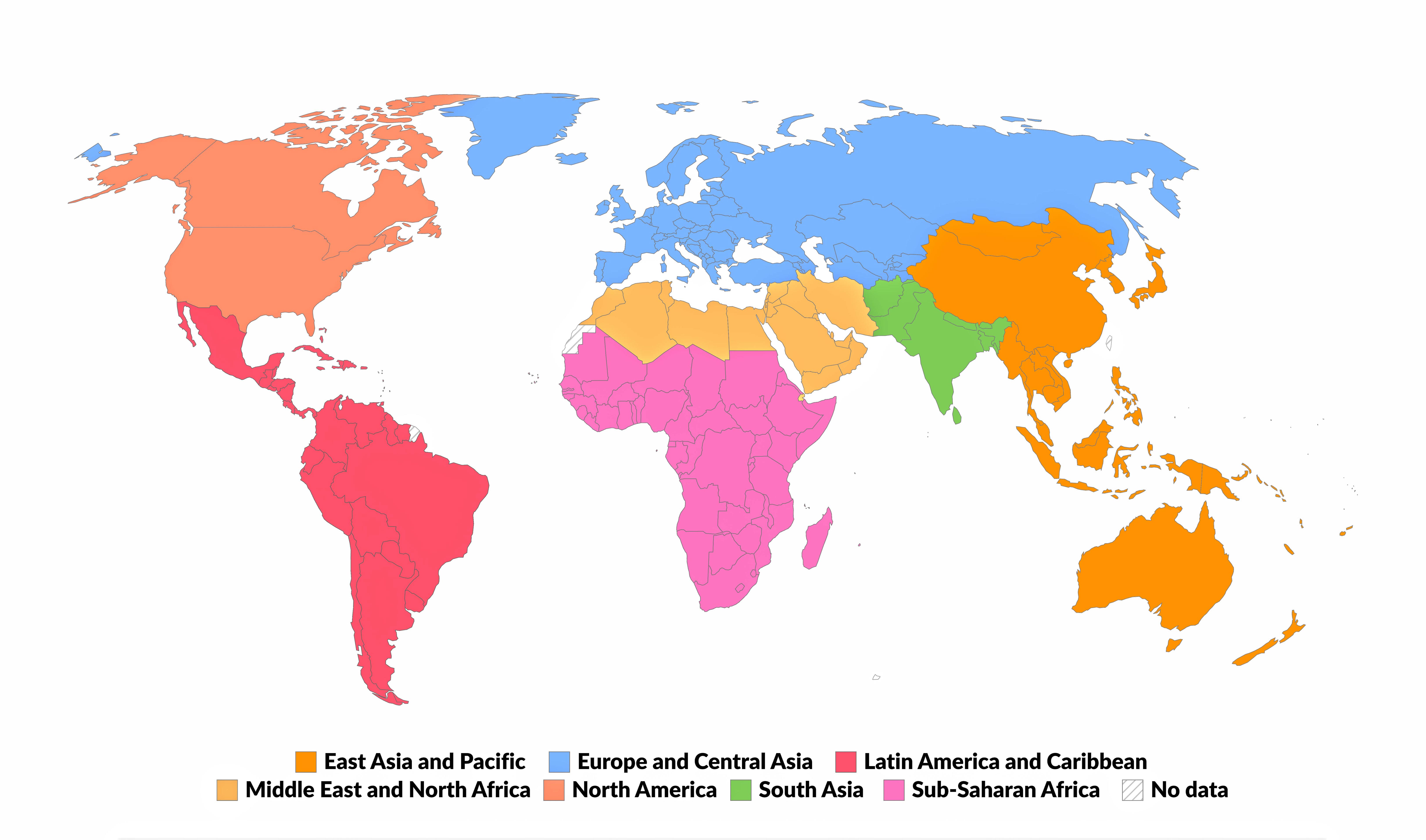 World Regions Map