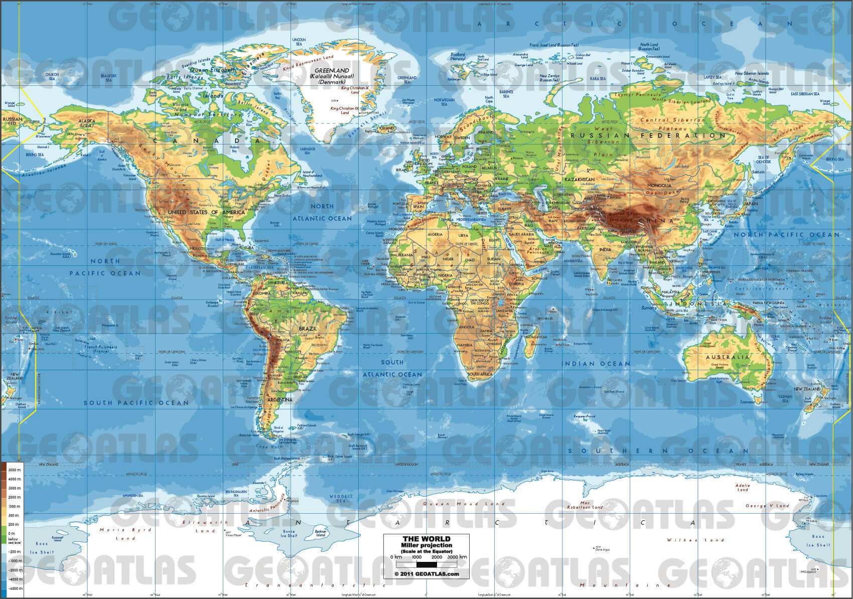 English World Political Map