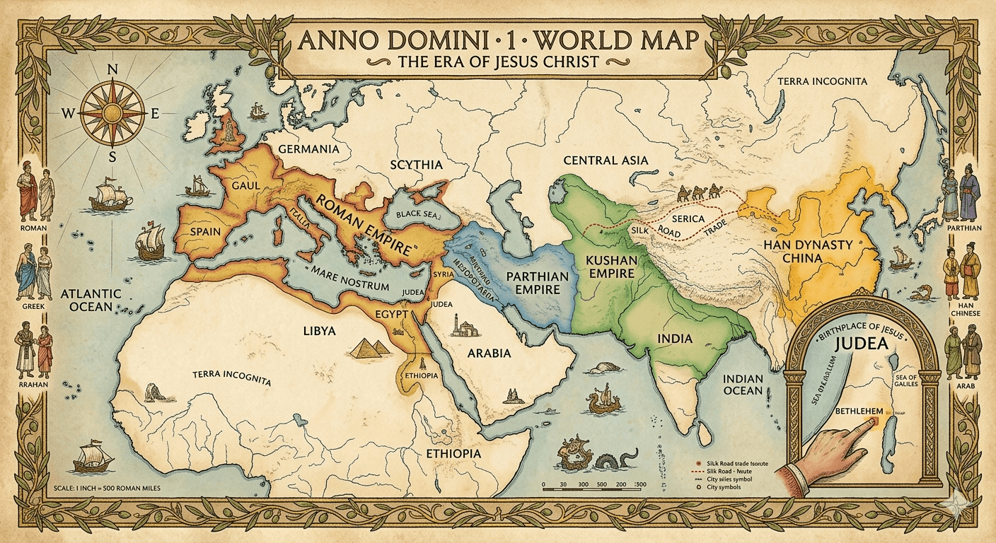 The era of Jesus Christ map