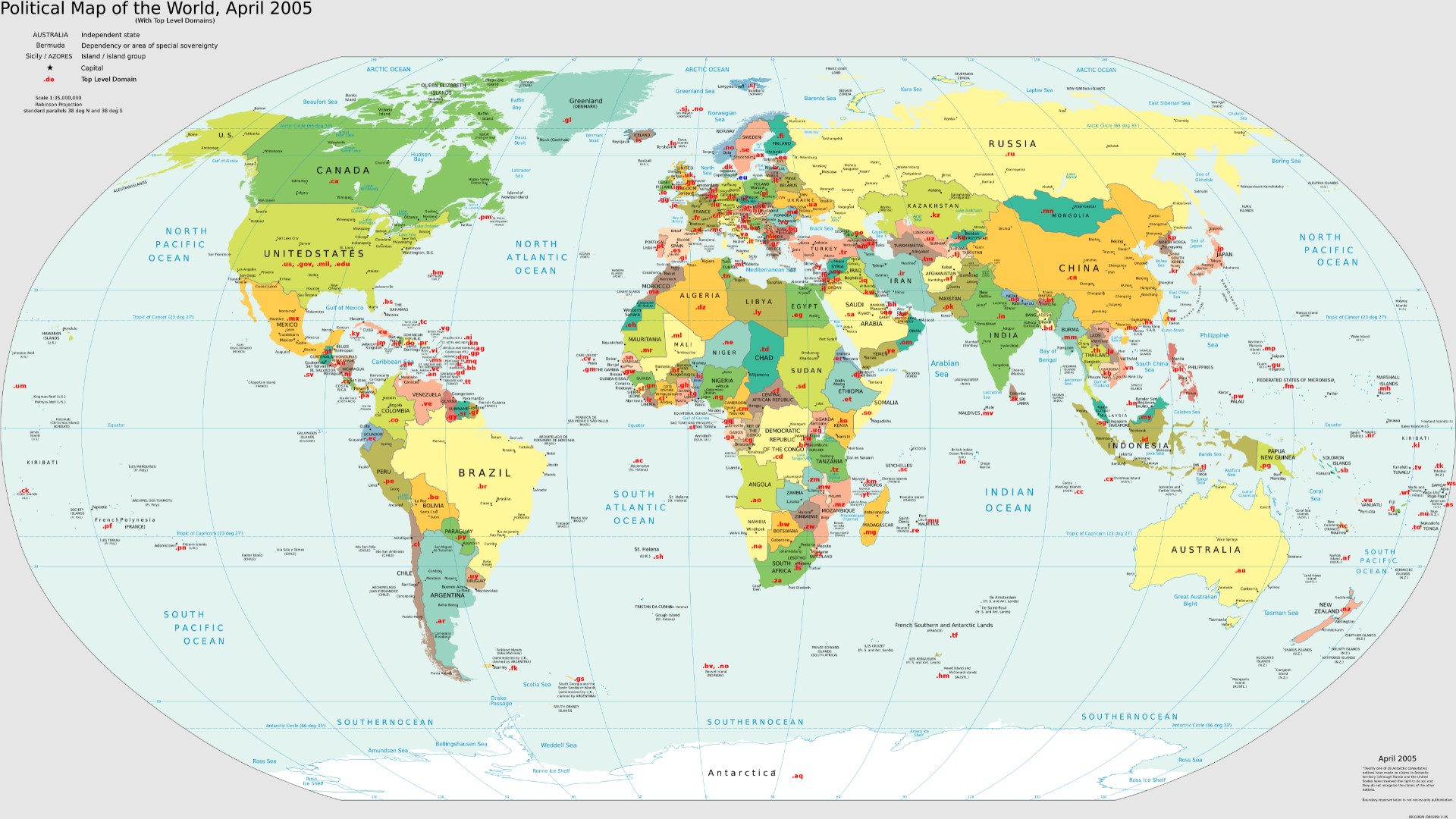 World Domain Extensions Map